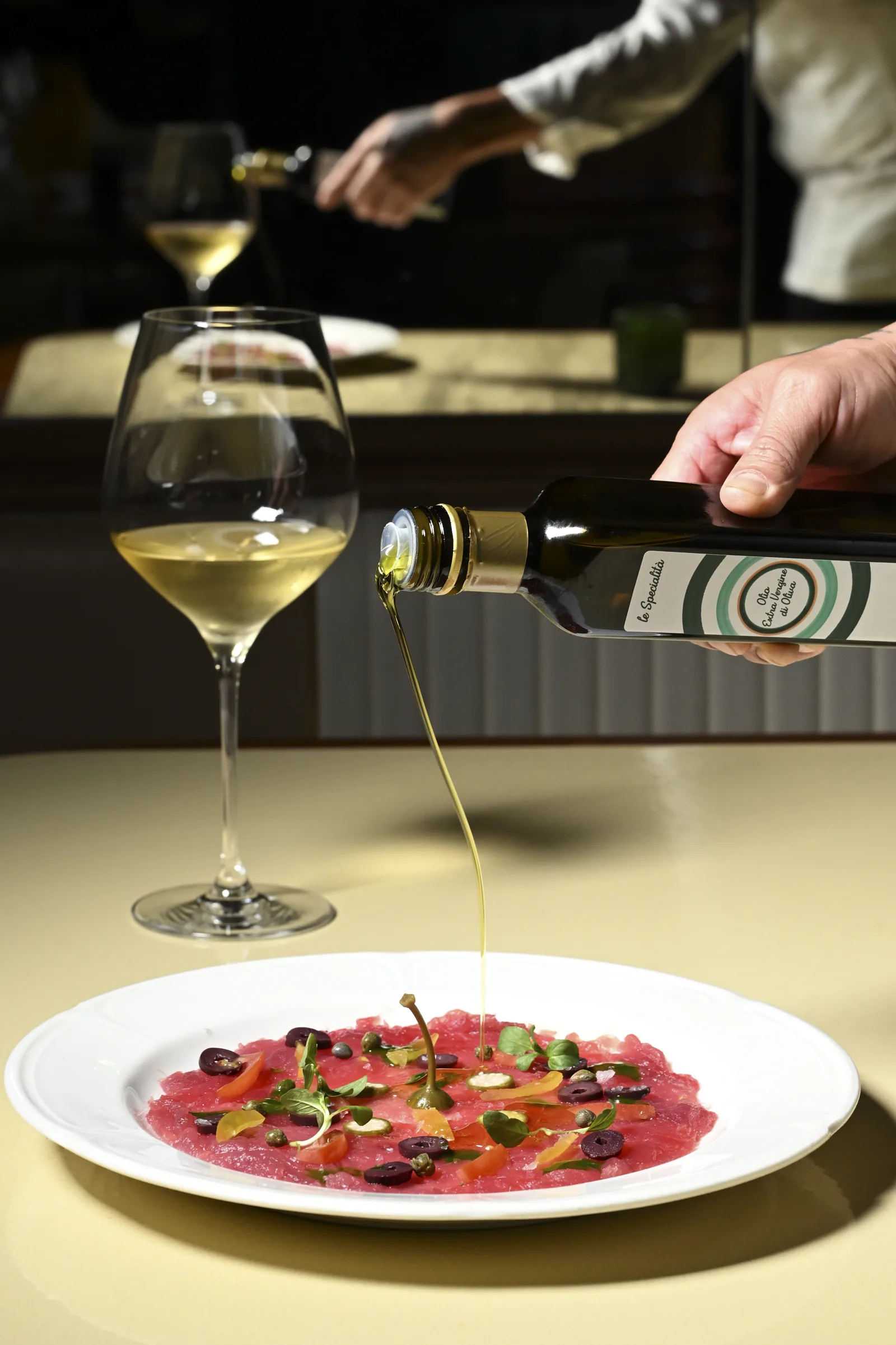 Carpaccio di tonno alla mediterranea