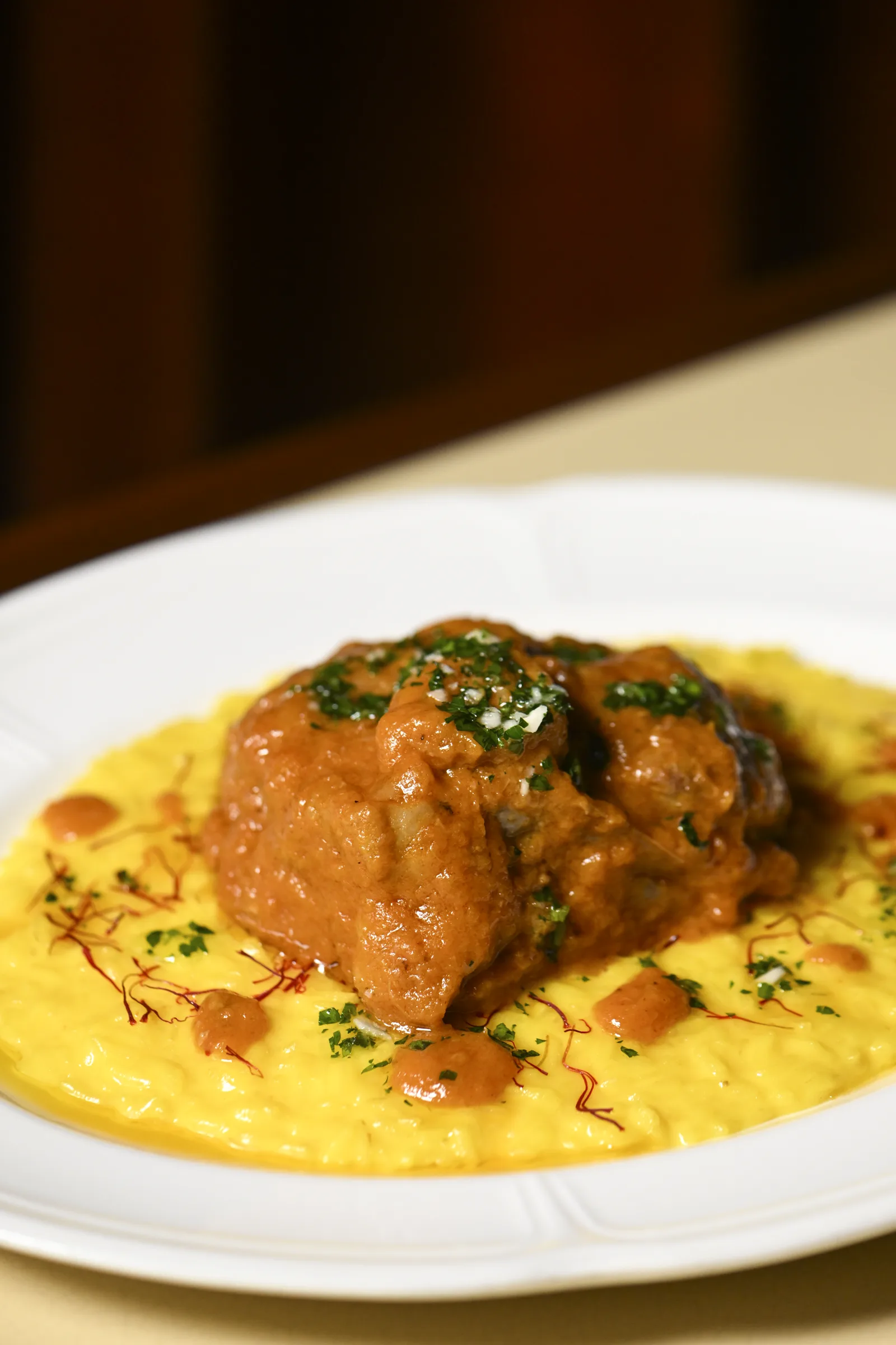 Risotto alla milanese con ossobuco