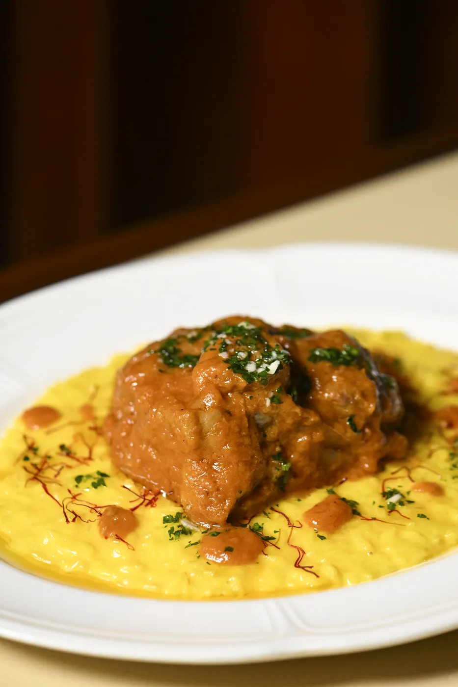 Risotto alla milanese con ossobuco