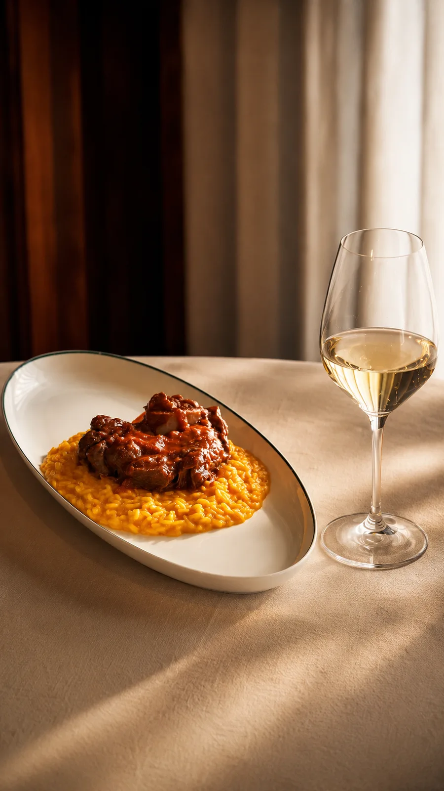Risotto alla milanese con ossobuco