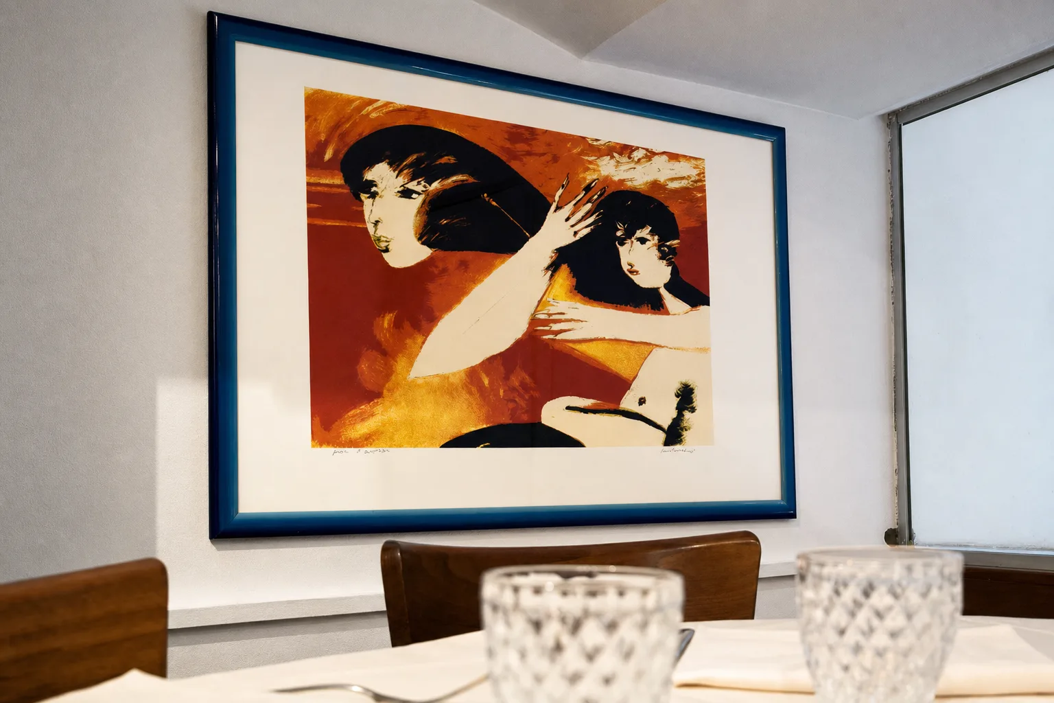 Sala, opera d'arte alle pareti