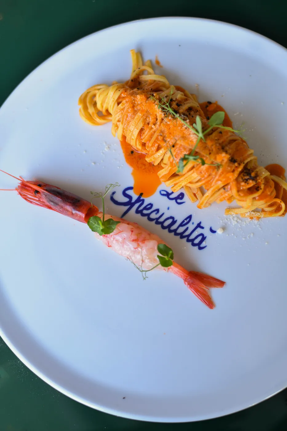 Spaghetti al gambero rosso